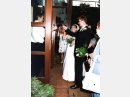 Willkommnen junger Ehepaar