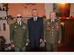 Armeegeneral Ing.Tomáš Sedláček, Botschafter Emeritus SR Ladislav Balek, Oberst Minárik