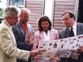 Schwedisches Königspaar - Carl XVI. Gustaf a Silvia
